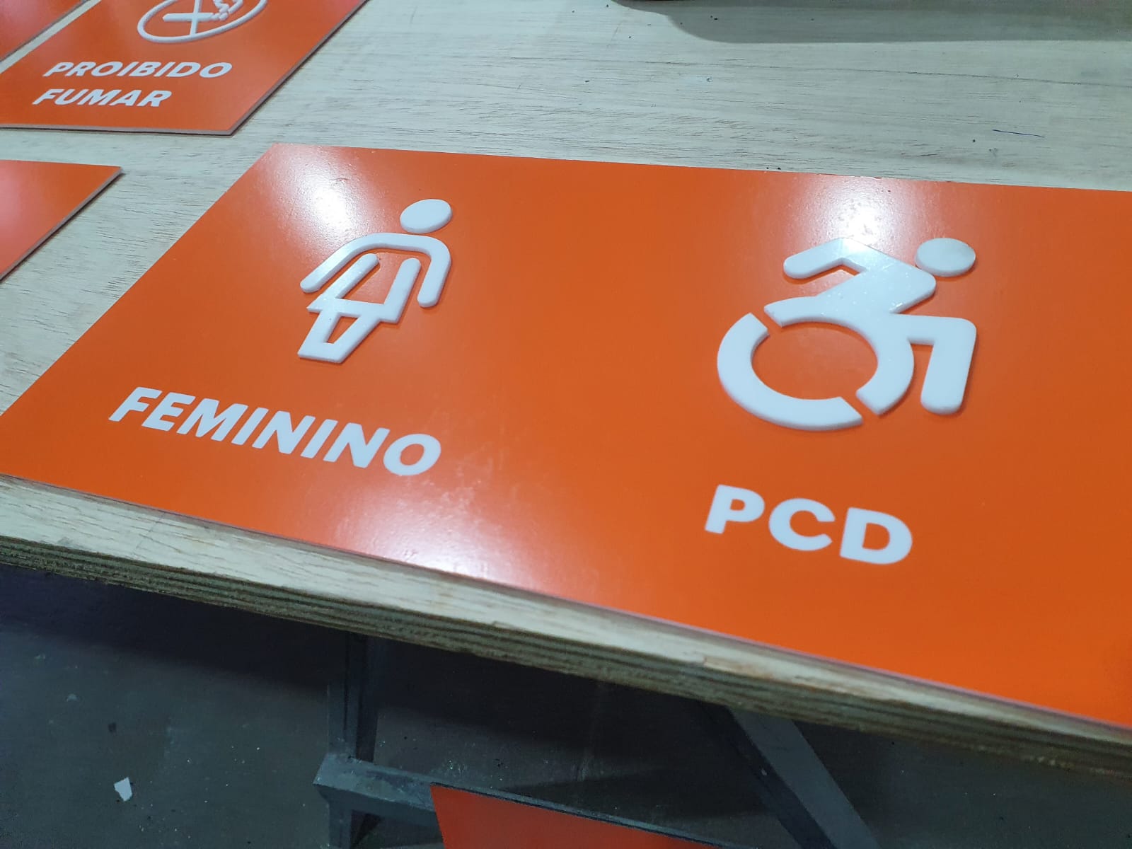 placa banheiro recortada